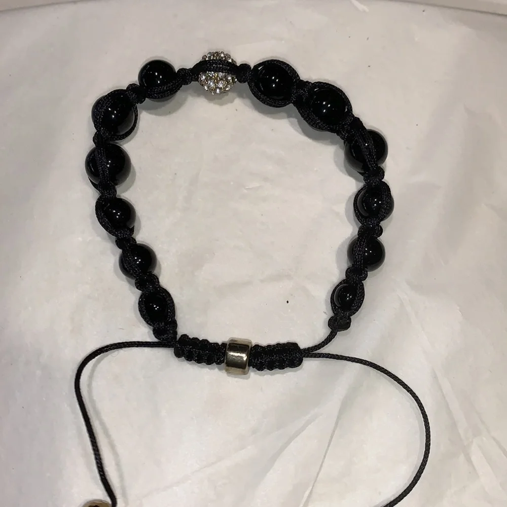 Shamballa unisex Crystal ball meditation bracelet nwot - Picture 5 of 6
